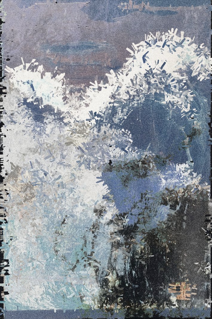 gm! 
'Distorted Eden' releases tomorrow
Tuesday, 17 CET
<a href="/fx_hash_/">fxhash</a>  🏔️
#genart #p5js #generativeart #genartclub