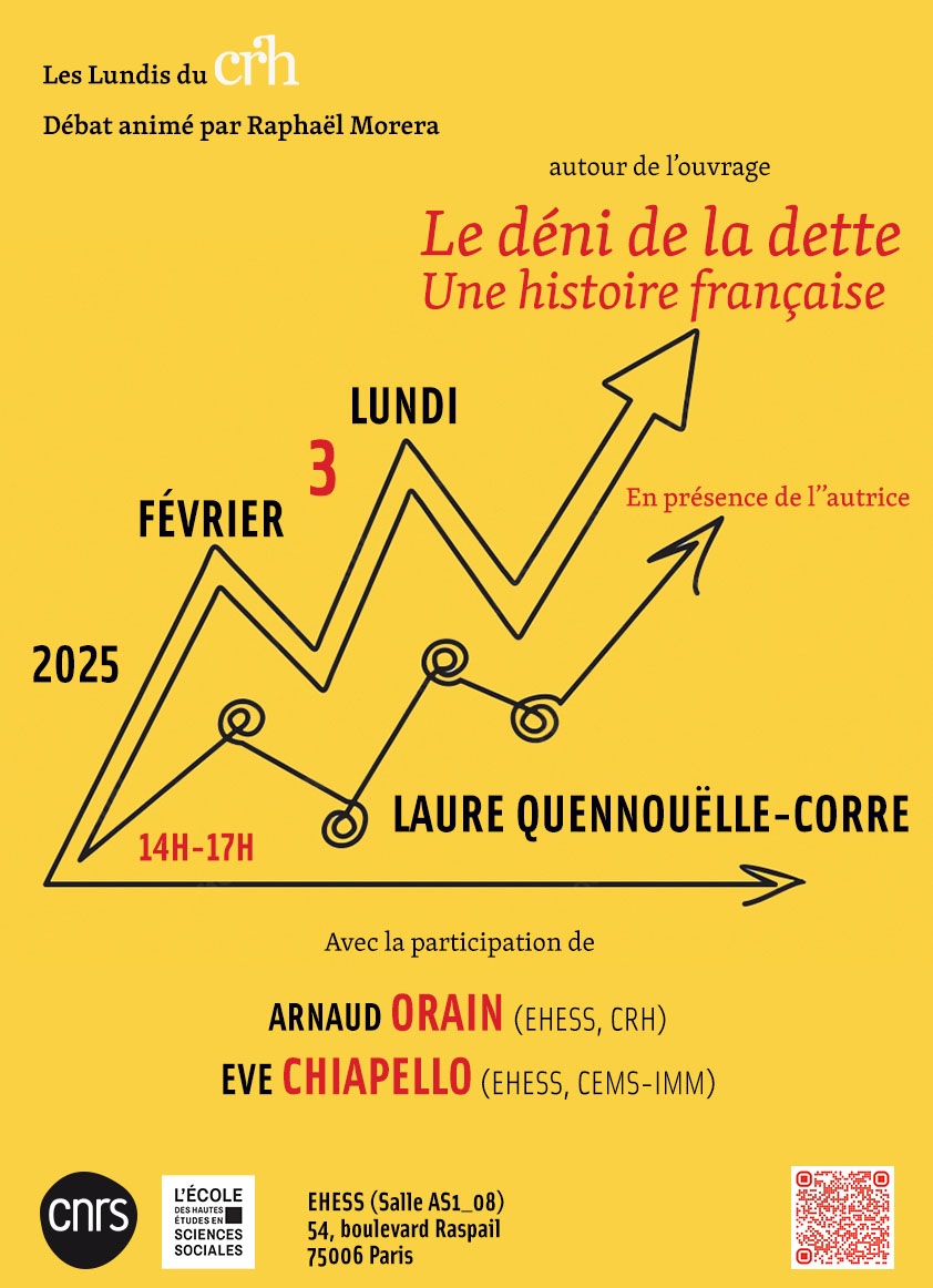 CRH - Centre de Recherches Historiques (@crh_ehess) on Twitter photo 🗓️Lundi 3 février 2025 de 14h à 17h 📷crh.ehess.fr/index.php?9910 📷S'inscrire pour obtenir le lien zoom : participations.ehess.fr/demandes/__nou…
<a href="/EHESS_fr/">EHESS</a> <a href="/CRH_ehess/">CRH - Centre de Recherches Historiques</a> <a href="/CNRSshs/">CNRS Sciences humaines & sociales</a>
#GrHEco 🗓️Lundi 3 février 2025 de 14h à 17h 📷crh.ehess.fr/index.php?9910 📷S'inscrire pour obtenir le lien zoom : participations.ehess.fr/demandes/__nou…
<a href="/EHESS_fr/">EHESS</a> <a href="/CRH_ehess/">CRH - Centre de Recherches Historiques</a> <a href="/CNRSshs/">CNRS Sciences humaines & sociales</a>
#GrHEco