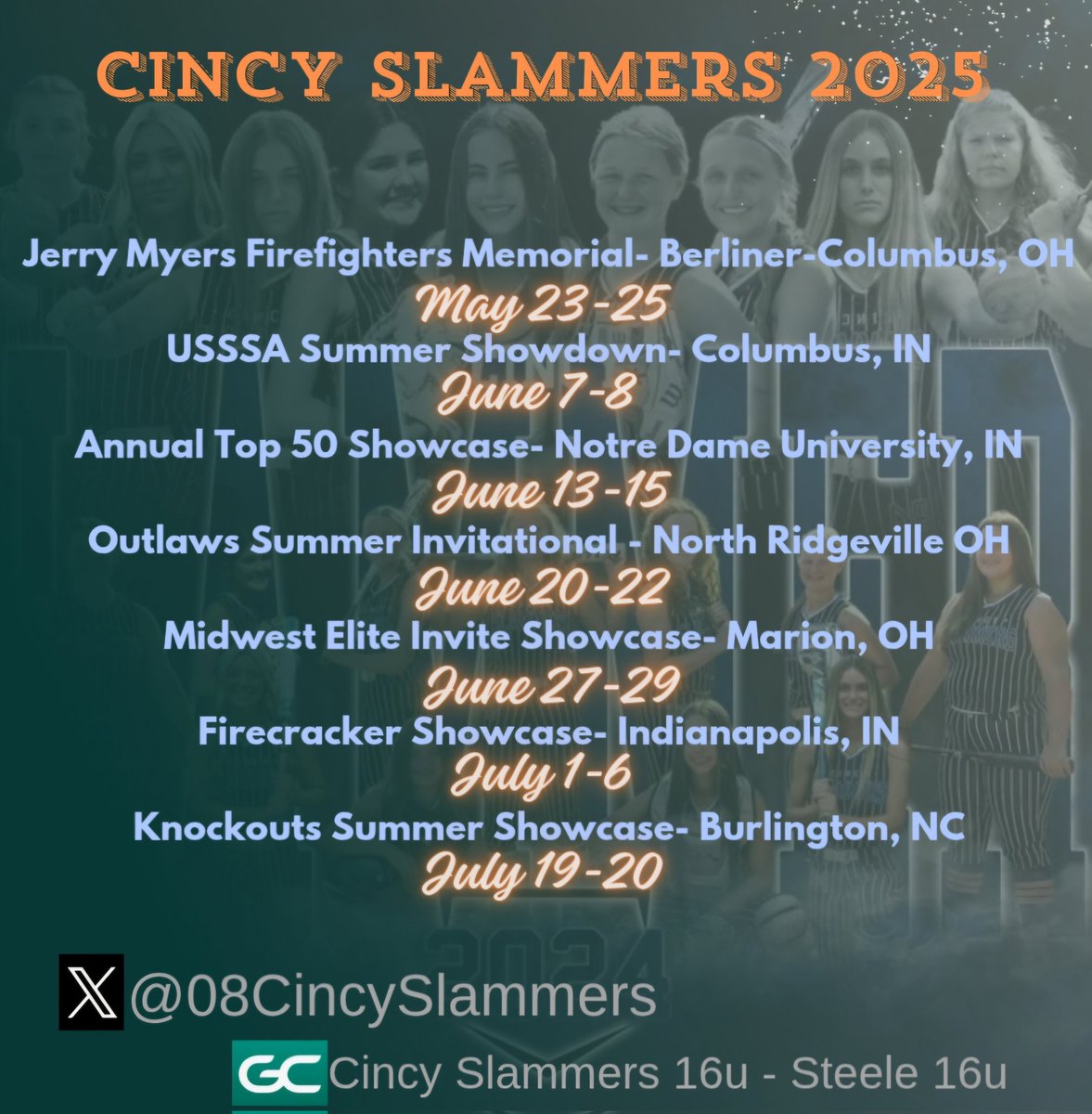 2025 Summer schedule!
