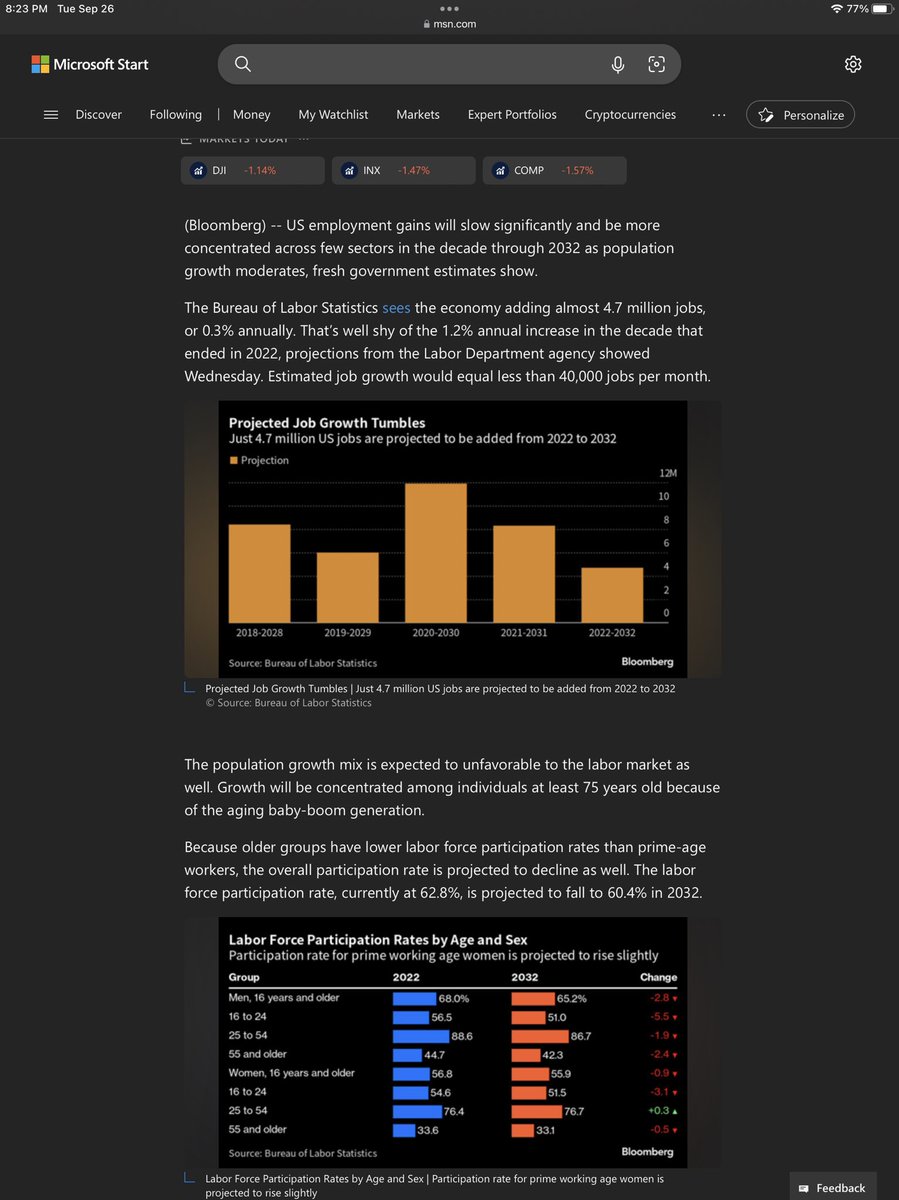 And look, we took a census in 2020.  Remember?  So we know what the workforce is going to look like for the next ten years.  We can project job growth from knowing that.  See for yourself what the census analysis is.  This is not a drill, it is finally real.