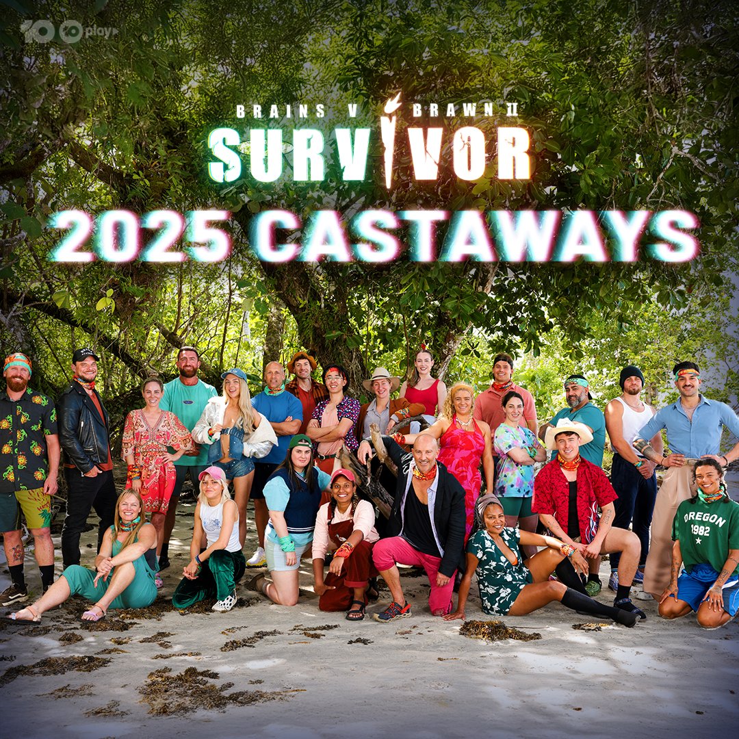 Survivor_AU's tweet photo. Come on in guys... introducing the most unpredictable batch of players we've EVER seen! 😱 🙌

#SurvivorAU: Brains v Brawn II | Starts Monday Feb 17 on @channel10au and 10 Play https://t.co/OovOiXVgtT