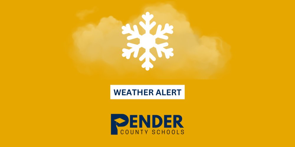 PCS ANNOUNCES EARLY RELEASE DUE TO WINTER WEATHER FORECAST pender.k12.nc.us/o/ps/article/1…