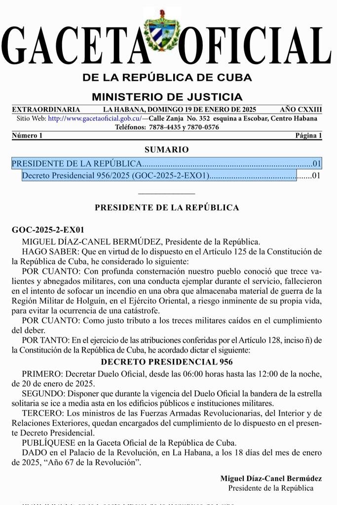 Ministerio de Justicia de la República de Cuba tweet media