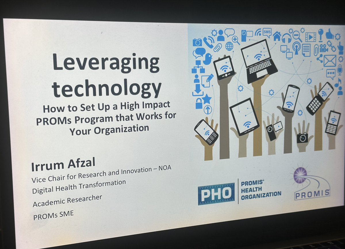 Irrum Afzal (@iafzal1) on Twitter photo First talk of 2025, across the pond, with the PROMIS Health Organization 🇺🇸🌎 #PROMIS #PROMs #PatientReportedOutcomesMeasures #ValueBasedCare #Technology <a href="/NetworkProms/">National PROMs Network</a> First talk of 2025, across the pond, with the PROMIS Health Organization 🇺🇸🌎 #PROMIS #PROMs #PatientReportedOutcomesMeasures #ValueBasedCare #Technology <a href="/NetworkProms/">National PROMs Network</a>