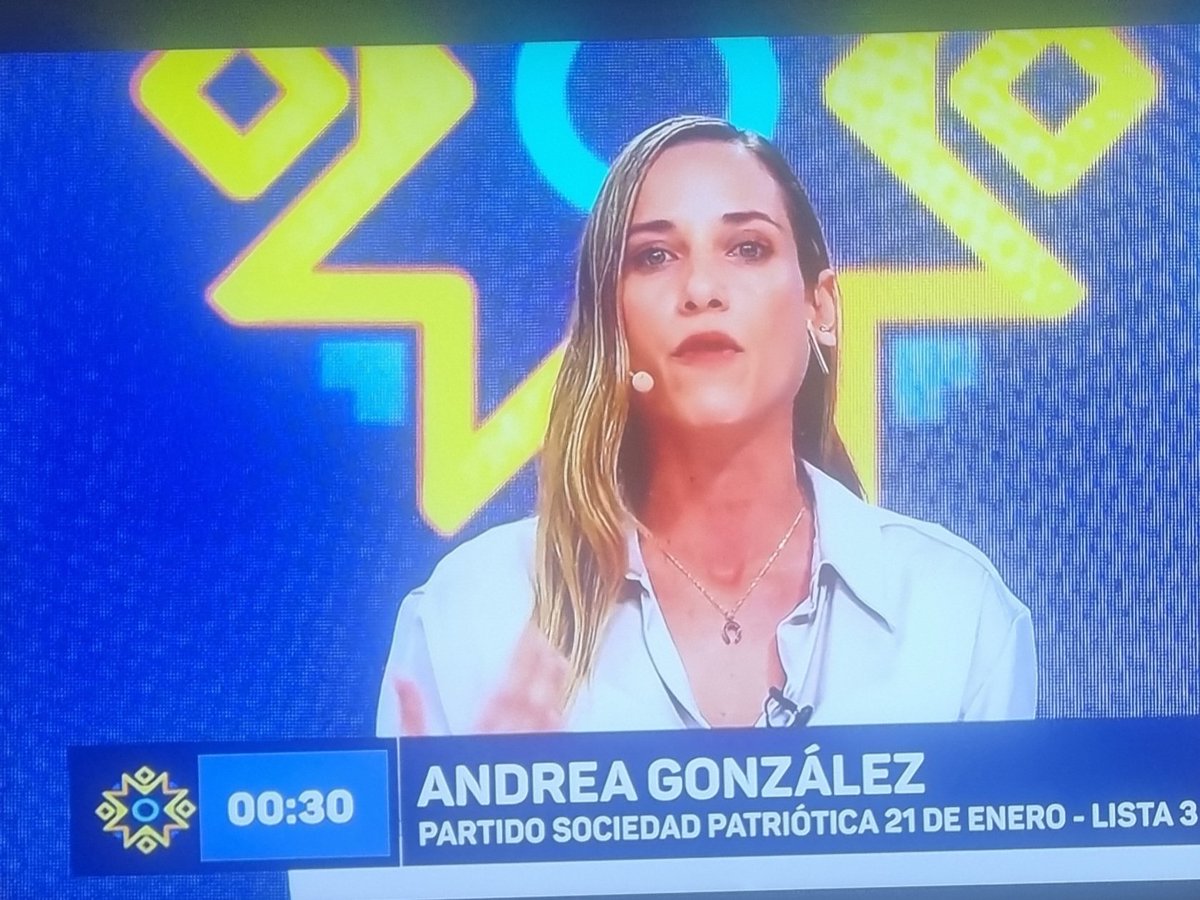 ¡Chuta! Brillante Andrea. Si no eres ahora presidenta serás la próxima.