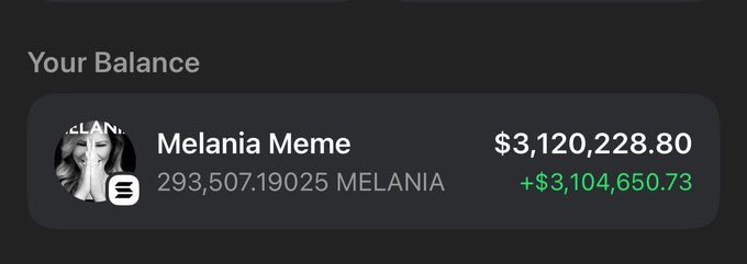 Golddigerscalls's tweet photo. SENDING 5 random people with some #MELANIA
Just Like, Retweet &amp; Follow Me

AND SEND YOUR $SOL WALLET https://t.co/4tKaCpNJx3