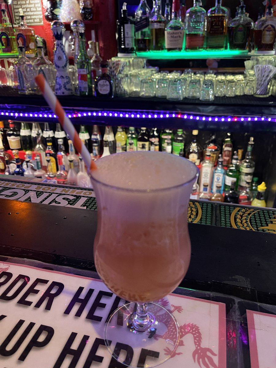 CruiseHog's tweet photo. Been following in the steps of Bourdain last couple days. Here is a Mai Tai at Li Po Lounge. #Chinatown #SanFrancisco #SFBars #MaiTai https://t.co/8WBGKH0eCY