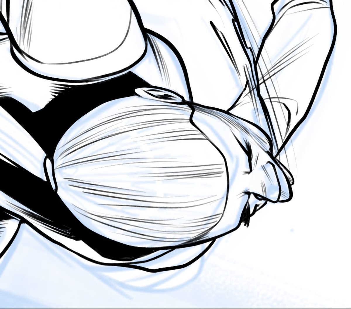 My general rule of thumb is that if it doesn’t make the face look like it’s made out of Play-Doh then it wasn’t a hard enough looking punch. 😆😆

#drawingcomics #makingcomics #comicart