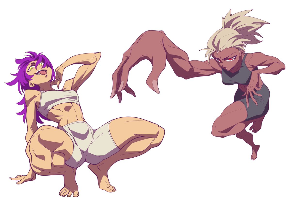 Stylized figure drawings