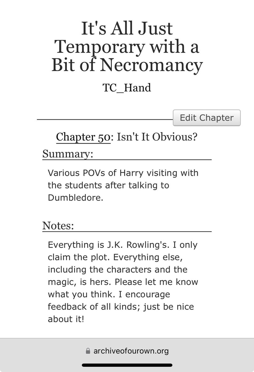 TCHand_Writer's tweet photo. It’s been a while since I posted a chapter. But for those who are still wishing for it, the next one is uploaded. I hope you enjoy! #ao3 #fanfiction #tomarry #itsalljusttemporary #hpfanfic https://t.co/8xtnRyNHNh