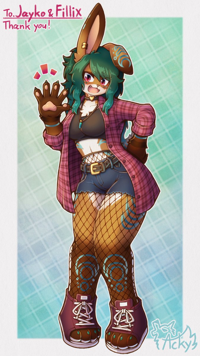 Acky05_Wolf's tweet photo. Commission artwork!🐰 https://t.co/BChWtbtrGO