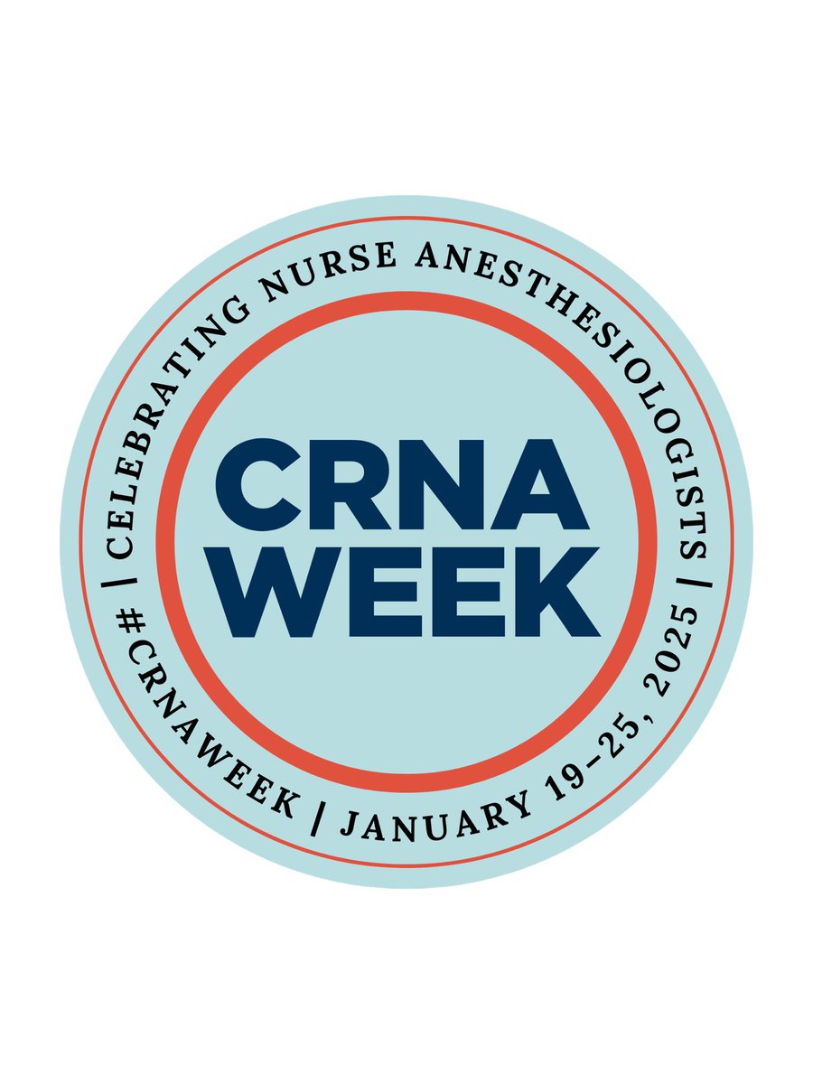 Wishing all my CRNA friends and colleagues a Happy CRNA Week! 
#crnaweek2025