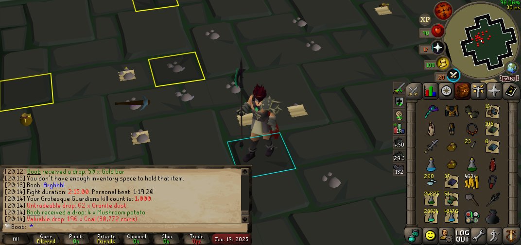 1,000 Grotesque Guardians slain