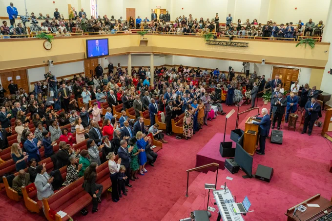 Royal Missionary Baptist Church welcomes President Biden and First Lady Dr. Biden