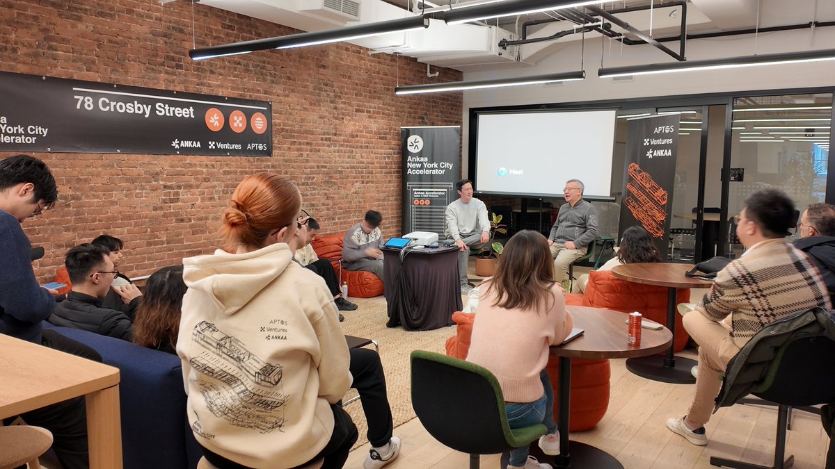 wallet's tweet photo. Building a stronger onchain ecosystem together with @Aptos, @AnkaaLabs &amp; @OKX_Ventures at our meetup in 🗽🍎 https://t.co/04hI8GgjUj