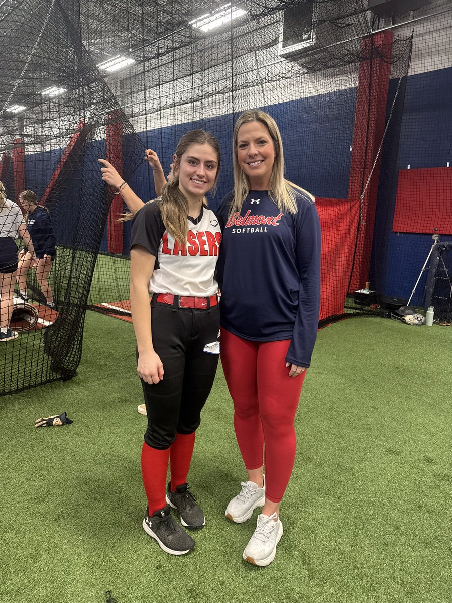 I had such a great time today at the <a href="/BelmontSoftball/">Belmont Softball</a> hitting and pitching camps!! I would like to thank <a href="/ekuba_25/">Erin Kuba</a>,<a href="/CoachKnerem/">Emlyn Knerem</a>,and <a href="/LauraMatthews12/">Laura Matthews</a> for having me and running the camp so well. I met so many great players and coaches and I can’t wait to be back! @ohiolaserswhite