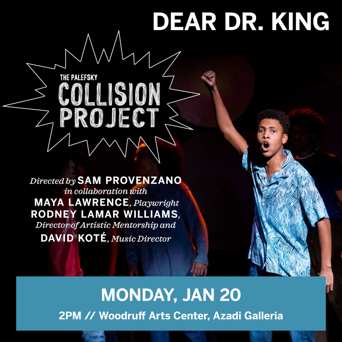 alliancetheatre's tweet photo. Join us tomorrow for this year's Martin Luther King Jr Day performance as teens from the #PalefskyCollisionProject re-explore Dreams Born of Chaos, an original work inspired by Amanda Gorman's The Hill We Climb.
https://t.co/PPAASJz0Sm https://t.co/uZnkt3FKZh