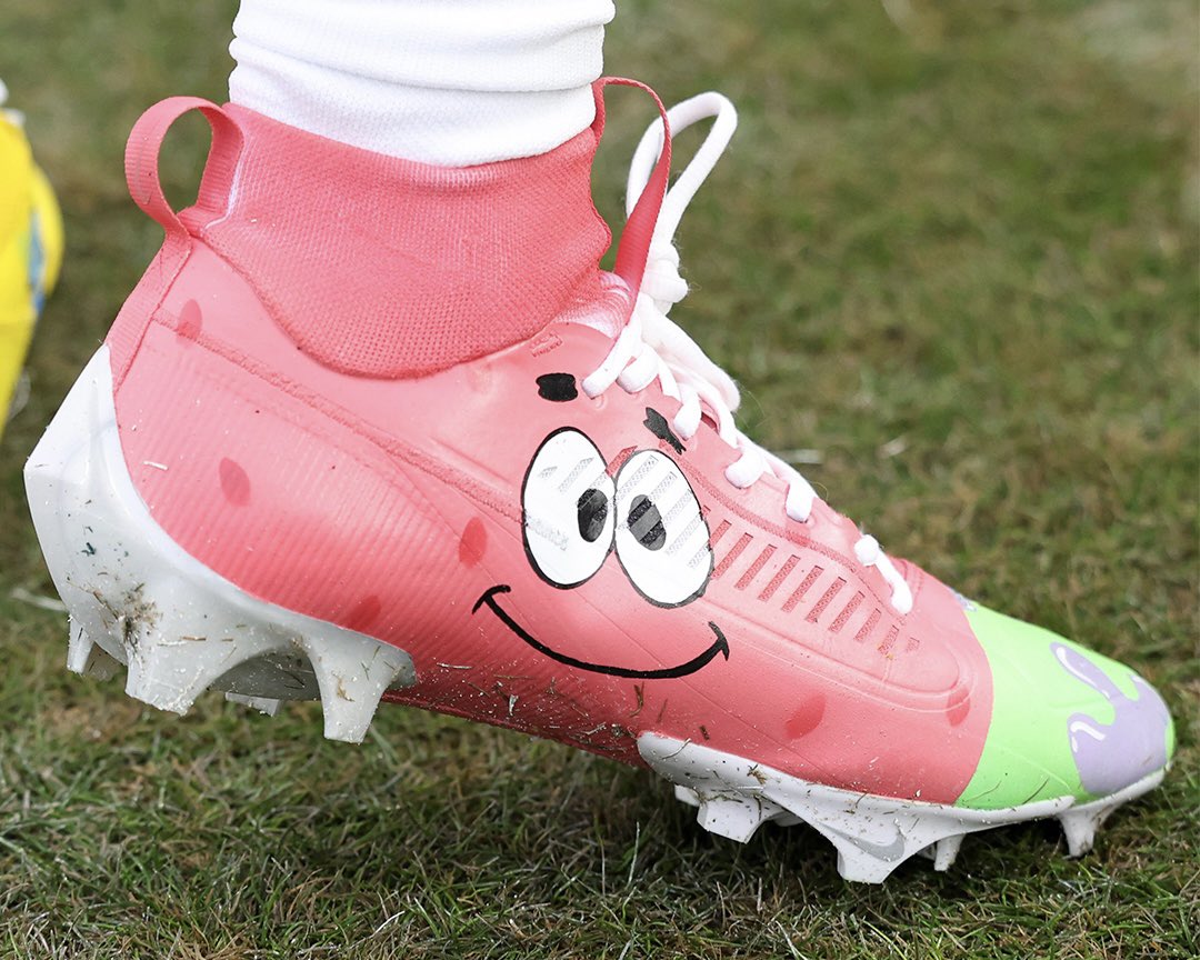 spongebob and patrick football cleats