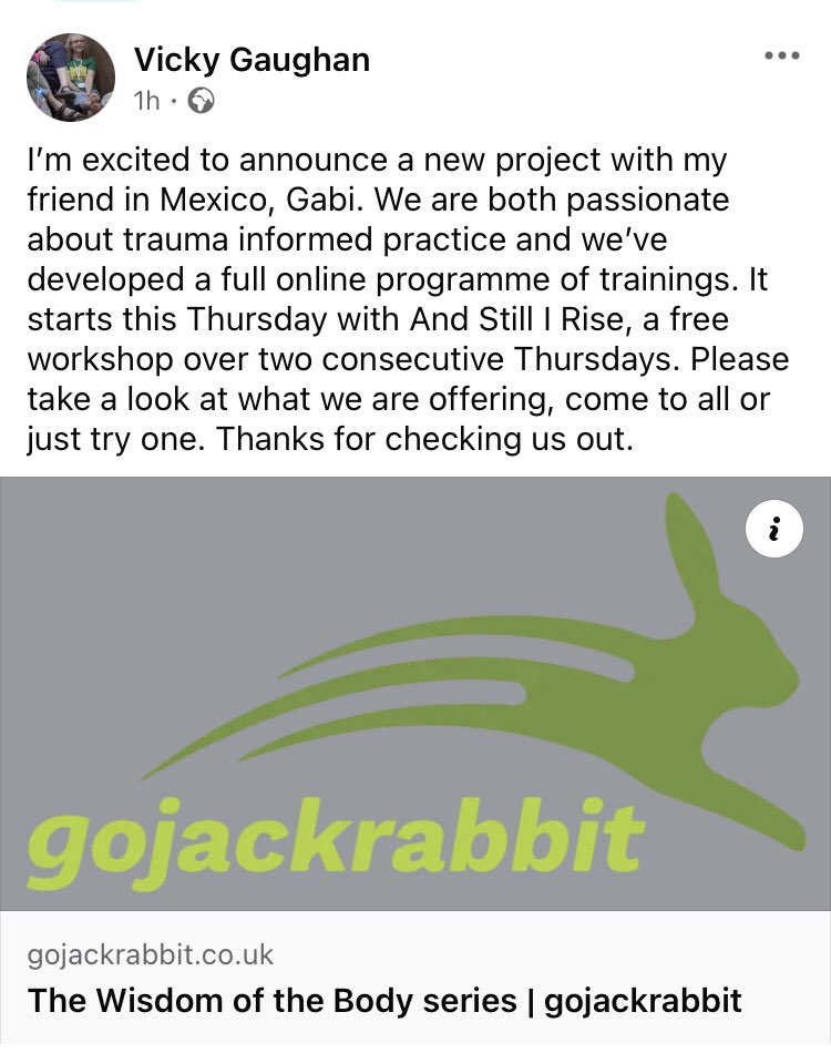 This is a great opportunity with two great practitioners <a href="/VickyGaughan/">SCMT</a> and <a href="/GabrielaaVVM/">Gabriela Valdes Villarreal</a>