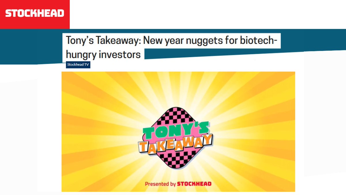 AdAlta is featured on <a href="/StockheadAU/">Stockhead</a> 's Tony Locantro's Takeaway: New year nuggets for biotech-hungry investors. 1AD was in his top 5 biotechs to watch in 2025, citing the promising potential for commercialisation of AD-214 product addressing IPF | stockhead.com.au/stockhead-tv/t…