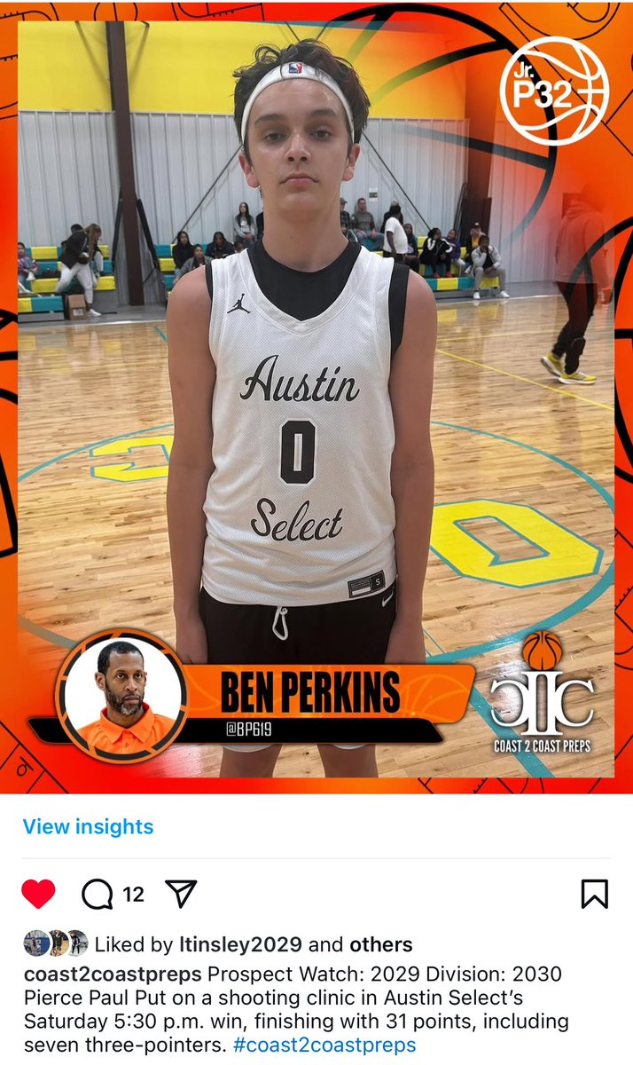 AustinSelect_'s tweet photo. 2029 Division: 2030 Pierce Paul put on a shooting clinic in Austin Select’s Saturday win over Houston Defenders, finishing with 31 points, including 7 three pointers.
#basketball #austinselect #piercepaul https://t.co/ThMILUPPjU