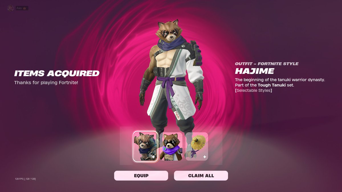 AxoMaster's tweet image. Stole this Racoon with @_Grimikyu code