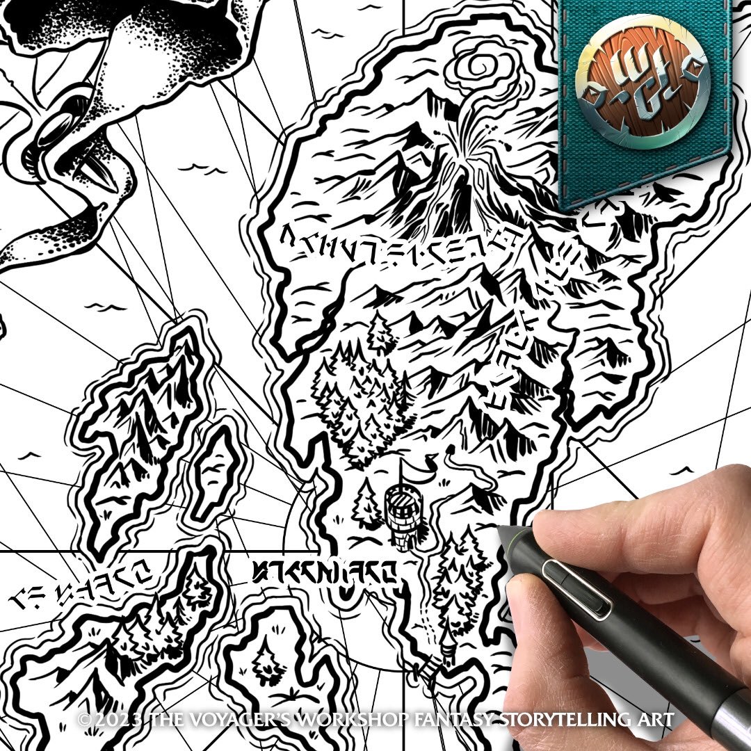 Where did your adventures take you and your friends this weekend? In case your exploits are in need of recording, I create maps that celebrate the places you explored as well as what lies ahead!

#mapmaking #fantasymaps #ttrpg #cartography #commissionsopen #noai