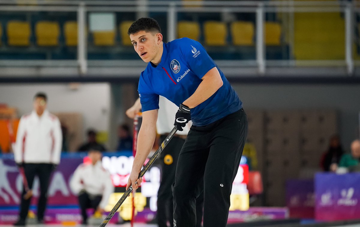 A 7-4 win for Men’s Curling against Great Britain! 🇺🇸🥌🇬🇧 Another great result for Team Hebert. Playoffs, HERE WE COME!

#Torino2025 #FISUGames #WUG2025 #MensCurling