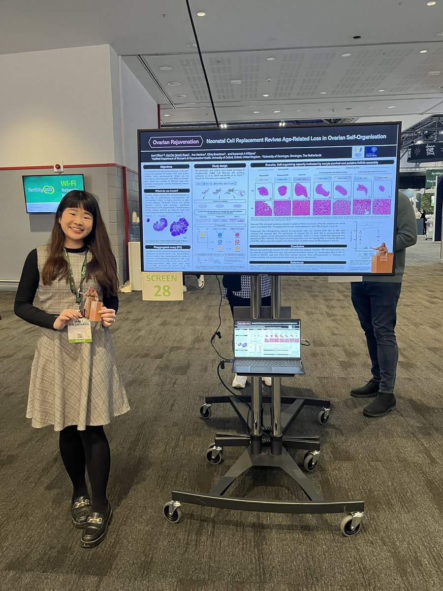 SWilliamslab_OX's tweet photo. So much inspiration at the #PosterWalk during #Fertility2025, proud to see @nilay_ksc, @OliviaGBoardman and @JanetHCKwan presenting and sparking incredible discussions and fresh ideas! 💡🤩

#Fertilityconferences @Fertility2025 @srf_societyuk @Ox_wrh https://t.co/tuOfr772oM