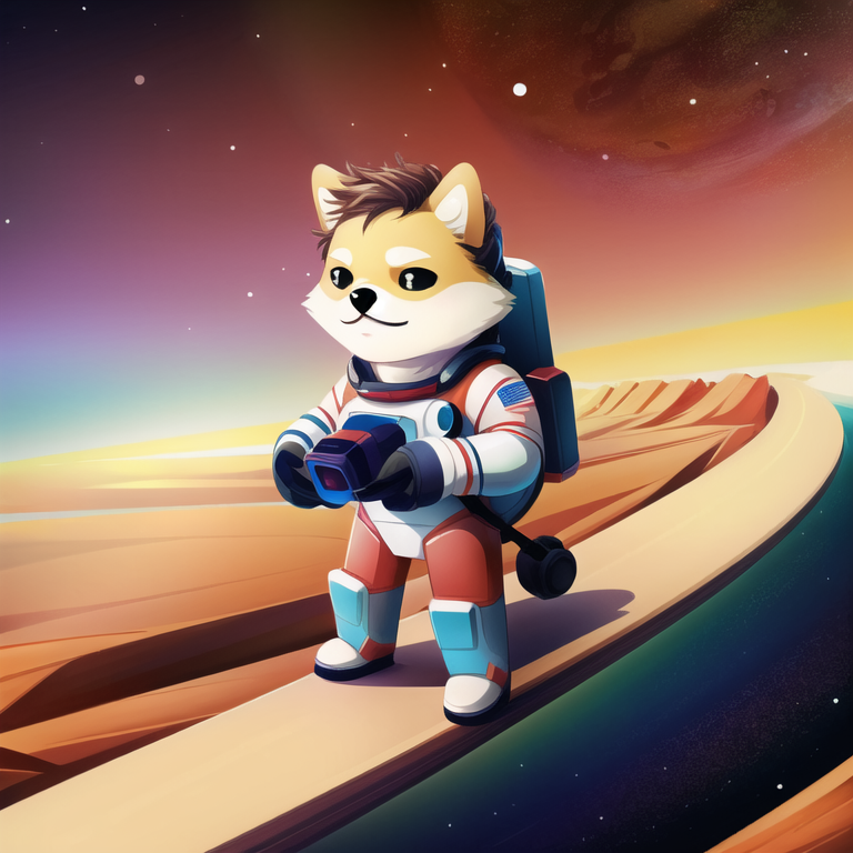 DogelonThis's tweet image. Dogelon Mars sending his regards from the New World! 🚀🌍 Embracing the future with a bark and a smile. #ExploringMars
