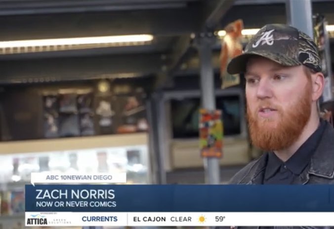 Zach repped the shop in an interview with ABC 10 News talking about SDCC staying in San Diego through 2027!

Comic-Con is so important to the city, and it’s a huge part of why we opened downtown.

Check out the full interview here: youtube.com/watch?v=rkVG3M…