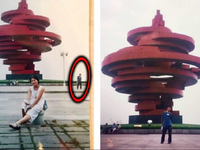 1spiderdan's tweet photo. En 2018, un matrimonio de China descubrió que aparecían en la misma fotografía en un album de fotos de adolescentes hace 20 años como completos desconocidos. Se conocieron 11 años después de estas fotos. https://t.co/mURZ5XyFNx