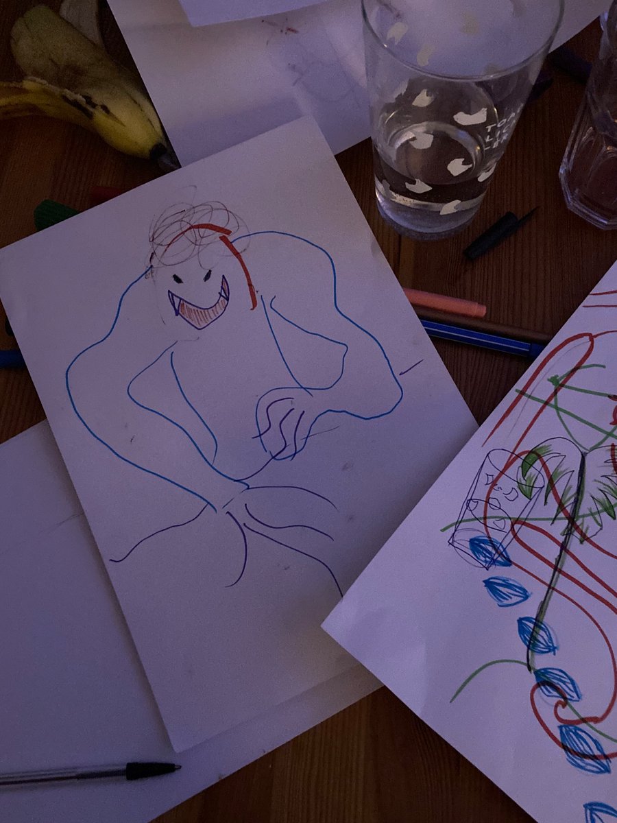 tried to do portraits today this is how my boyfriend drew me