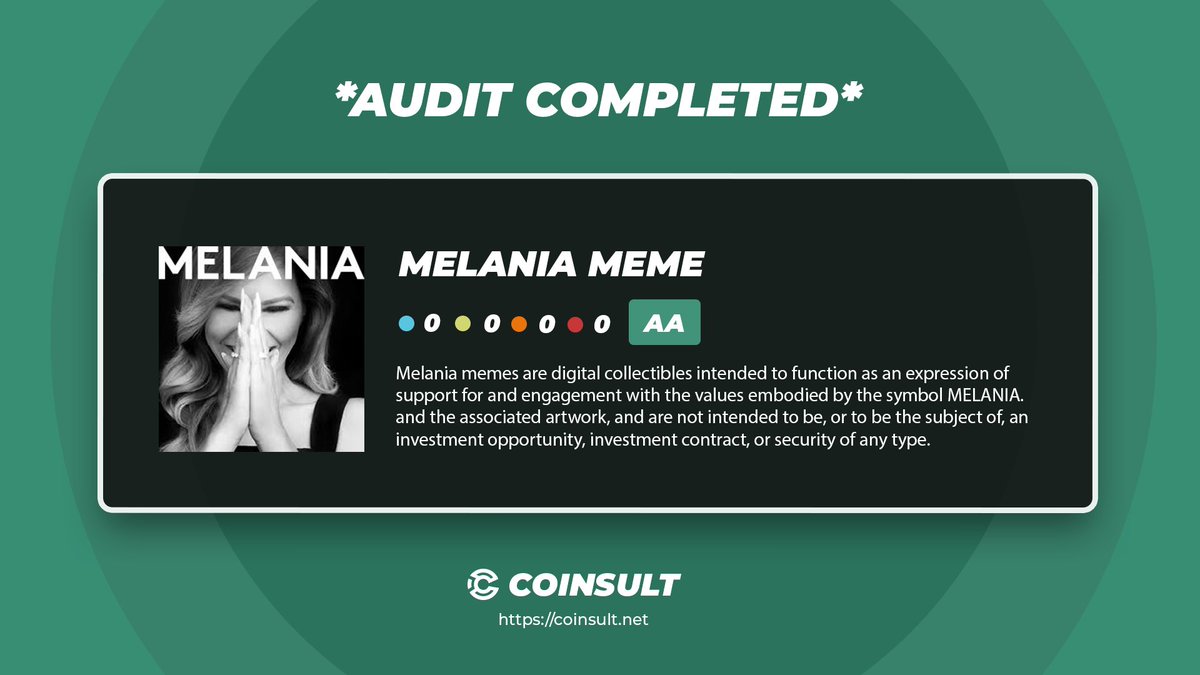 Coinsult - Audits & Development tweet media