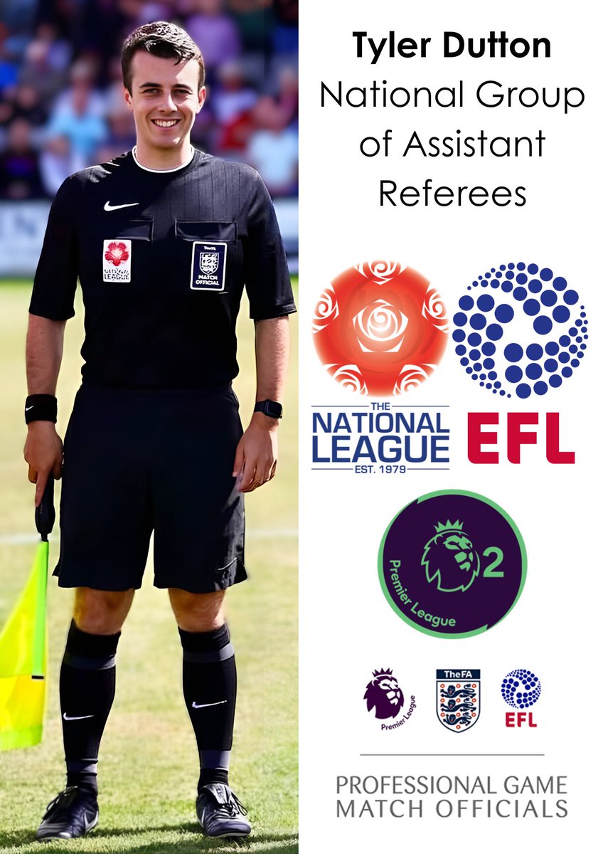 🎉 Huge congratulations to Sunderland RA’s Tyler Dutton on his mid-season promotion to the National Group of Assistant Referees!

Tyler will now officiate in the National League Premier, PL2, and EFL. A fantastic achievement—well done, Tyler! 👏⚽

#SunderlandRA