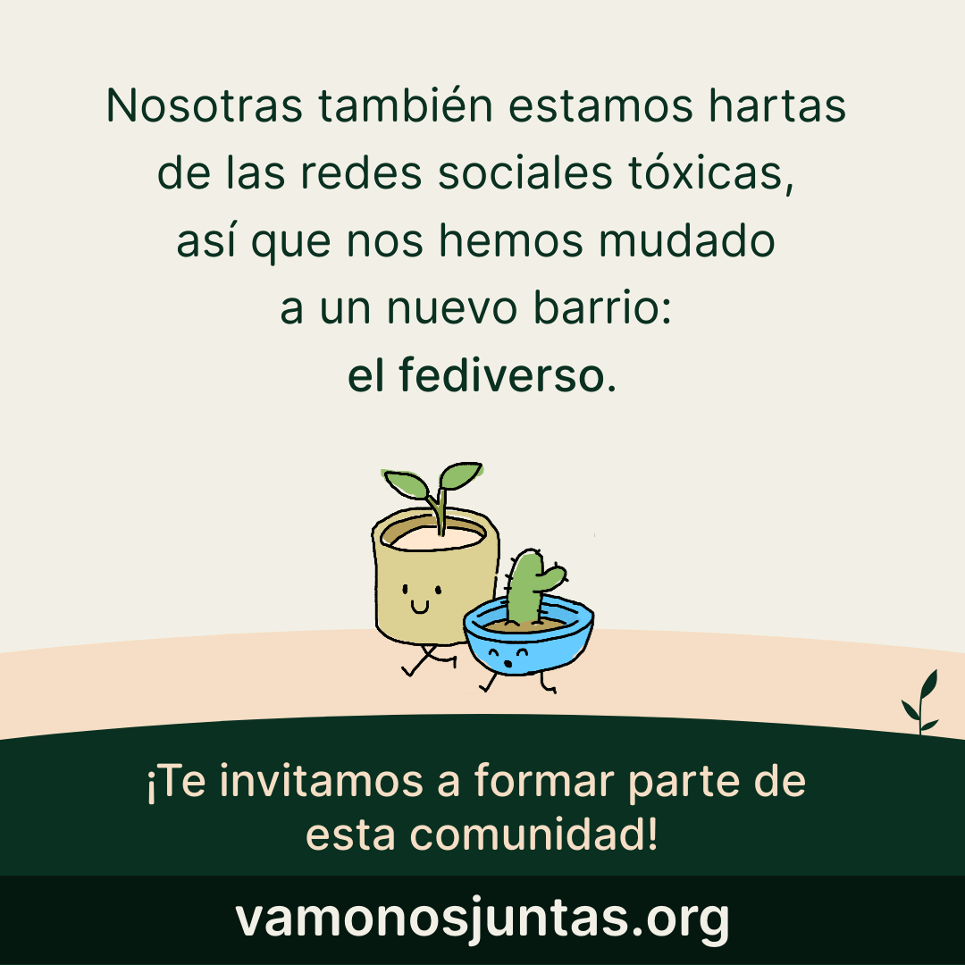 Abandonemos las redes centralizadas con algoritmos tóxicos, vamos al fediverso, podéis encontrarme en mastodon.social/@manje , por aquí no me volveréis a ver.
#VámonosJuntas