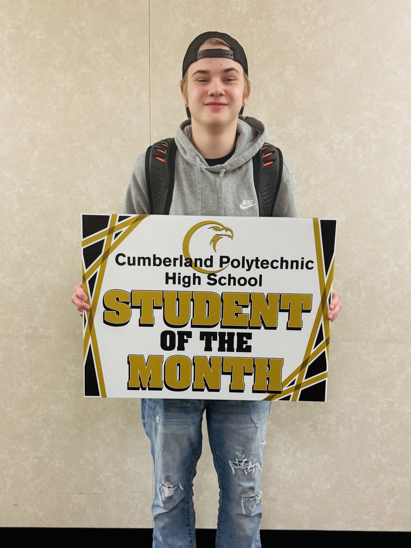 Congratulations to Aryana S.- Freshman of the month and Elliott C. Sophomore of the Month! #studentleaders 📣🏫😊#cphs