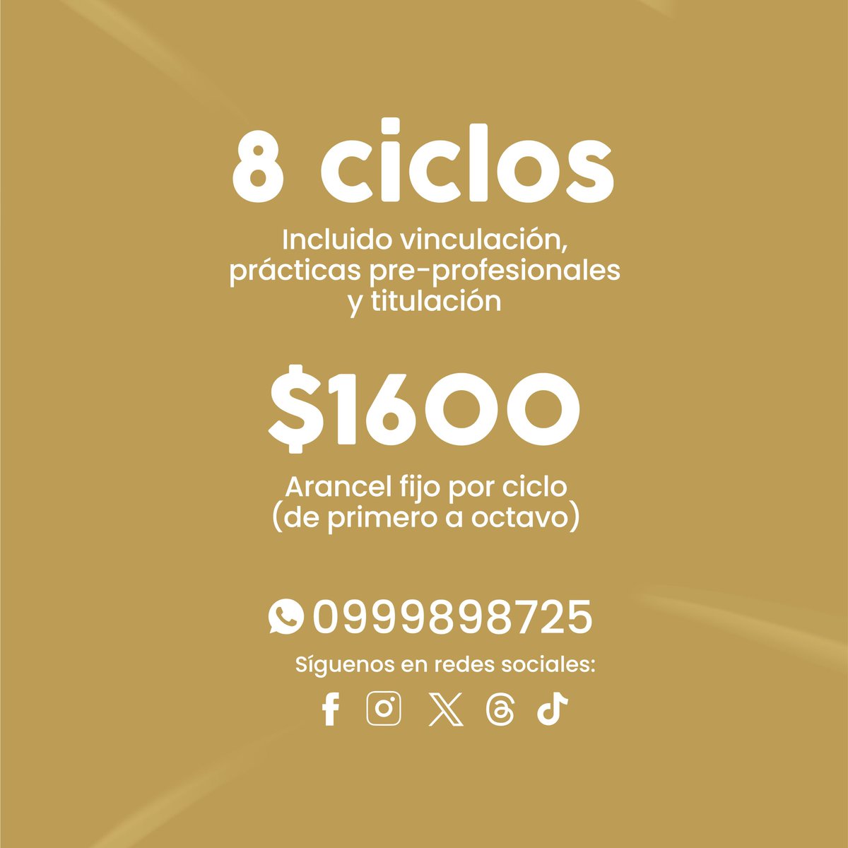 PRENSAVirtual_'s tweet photo. Forma parte de una de las 10 mejores universidades del país, este ciclo marzo-agosto 2025, da el siguiente paso hacia tu futuro eligiendo entre nuestras carreras:

🌱 Ingeniería en Energías Renovables
🏛️ Arquitectura
🏗️ Ingeniería Civil
⚙️ Ingeniería Industrial
⚡ Ingeniería Eléctrica

📌 Inscríbete ahora en https://t.co/SRRnly6GWm
📲 Más información al 0999898725

Tu camino al éxito comienza aquí... Sé un águila roja ❤️🦅

#UCatólicaDeCuenca 
#SomosExcelenciaAcadémica

@UCatolicaCuenca