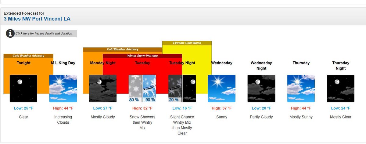 LAInsuranceDept's tweet image. Frigid weather is coming! And, snow is in the @NWS forecast beginning Monday night. If you haven’t done so already, get ready. Check on your friends and family, and protect your pets, pipes and plants. #InsuranceReady buff.ly/3DYvXFN