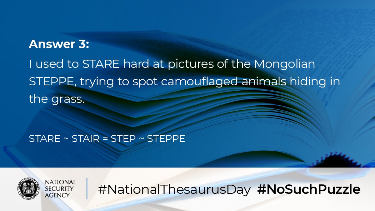 NSAGov's tweet image. Here is the answer to the #NoSuchPuzzle. Did you get it right?