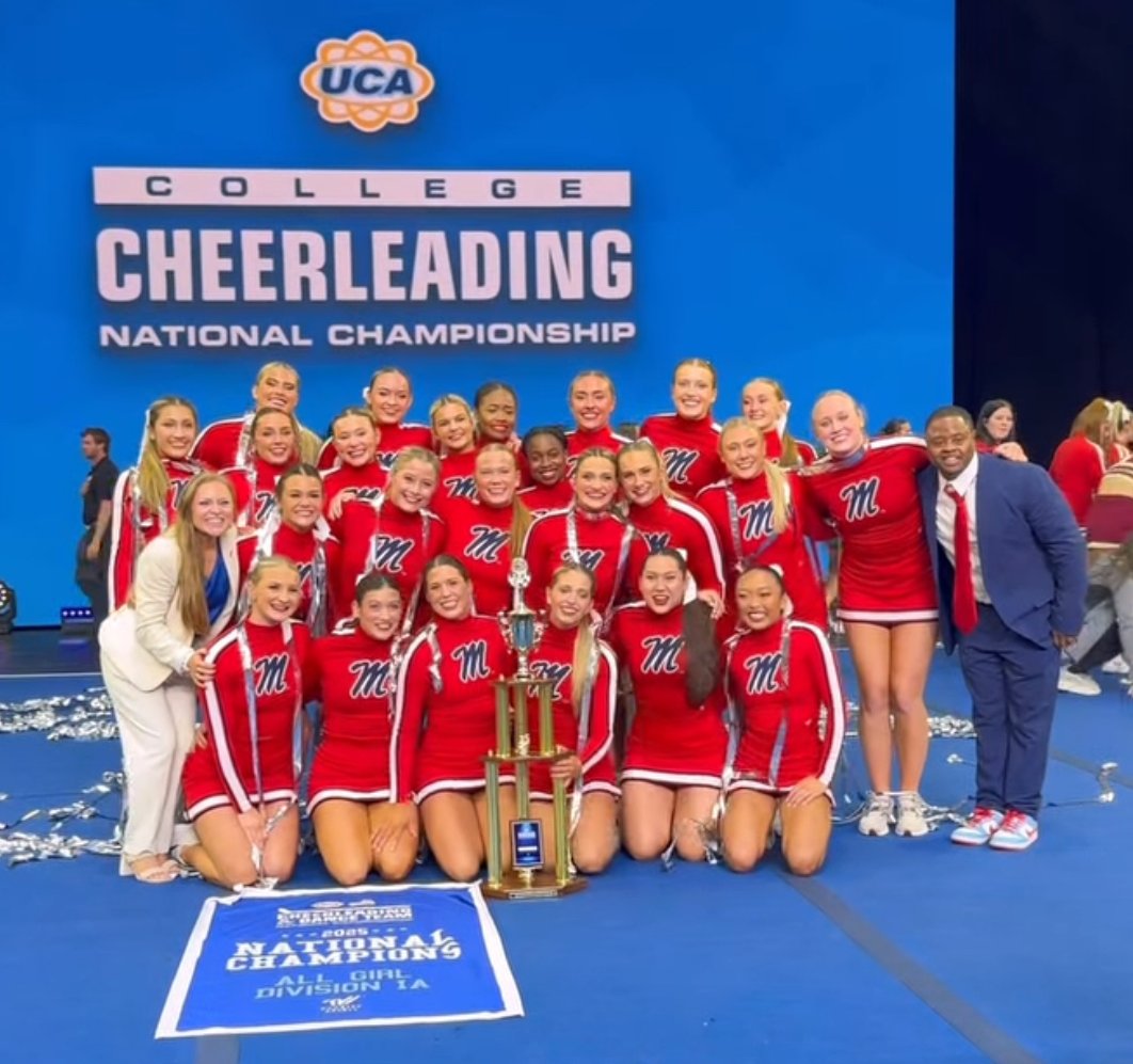 Congrats to our All-Girl Division 1A National Champions! 🏆

<a href="/OleMissCheer/">Ole Miss Cheer</a> | #HottyToddy