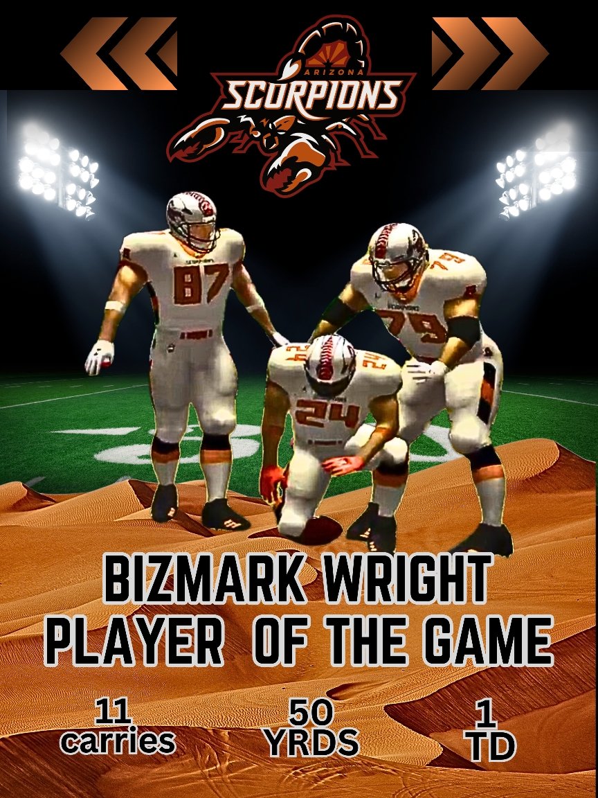 Arizona week 3 MVS - Bizmark Wright #GiveEmDaBizness