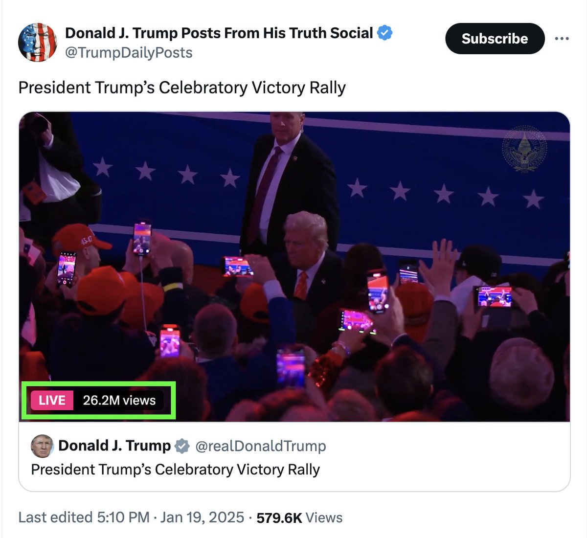 Rasmussen_Poll's tweet photo. Update - The Village People depart - still 26 million viewers https://t.co/uG1SZS4kqX