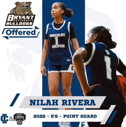 Nilah Rivera (@nilah_rivera) on Twitter photo Blessed to receive my first D1 offer from Bryant University. Thank you to <a href="/CoachKokoski/">Lynne Koko</a> and staff for believing in me!! Blessed to receive my first D1 offer from Bryant University. Thank you to <a href="/CoachKokoski/">Lynne Koko</a> and staff for believing in me!!