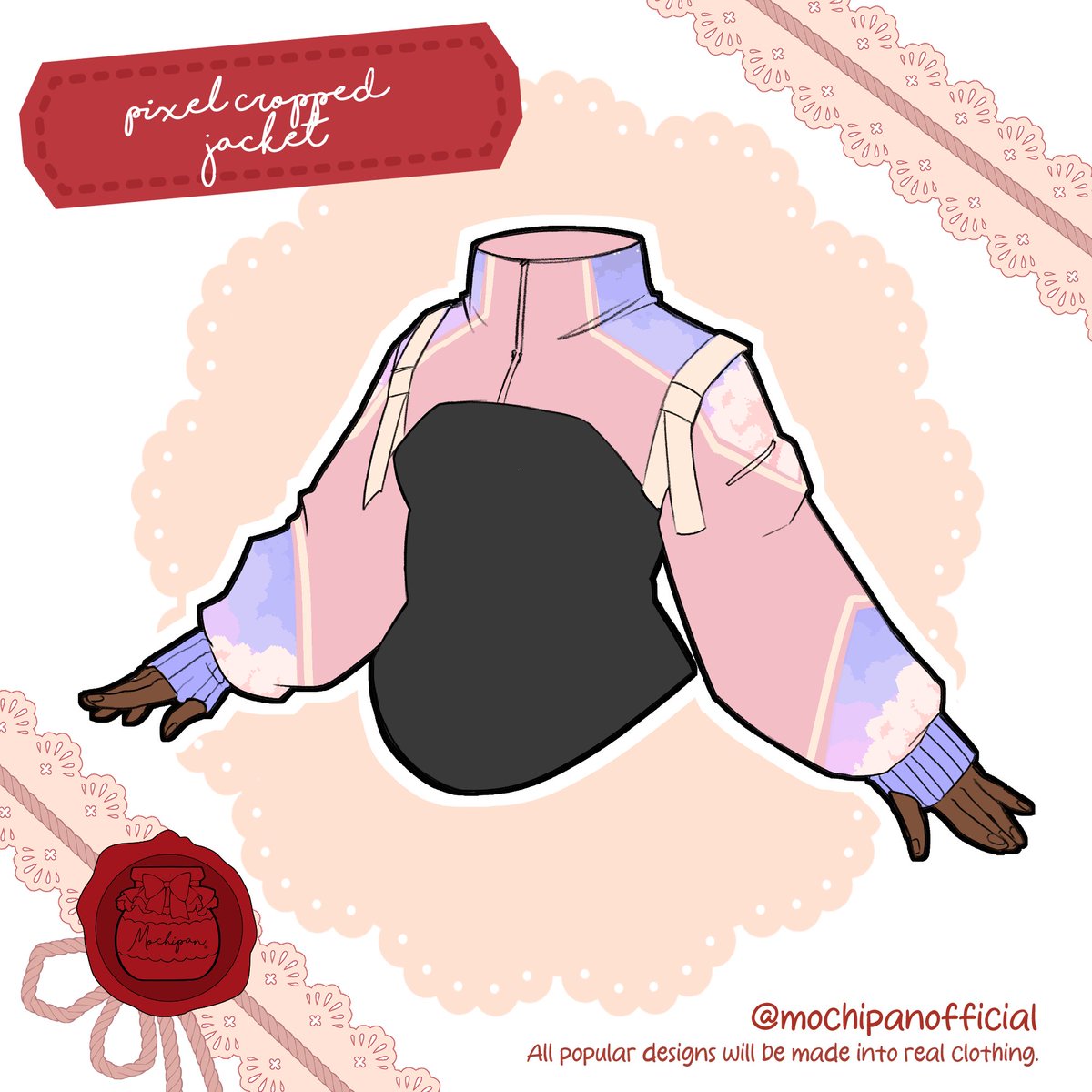 mochipanco's tweet photo. Pastel pixel Racer shrug and pants ❤️ https://t.co/TVvyb9ozn2