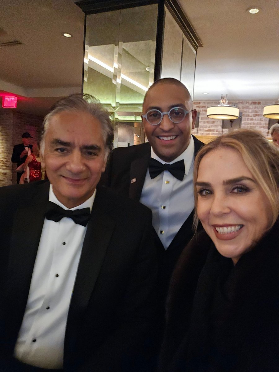 lourdesubieta's tweet photo. With my hermanito @Hamletgarcia17 and my hubby @stgomontoya  Hispanic100 Gala celebrating #Trump Inauguration #blacktieball #WashingtonDC #Inauguration #inaugurationweekend https://t.co/klL3cuM9N4