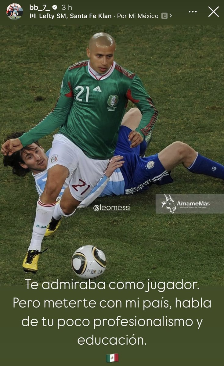 sudanalytics_'s tweet photo. “Te admiraba como jugador. Pero meterte con mi país, habla de tu poco profesionalismo y educación”.

La historia del Bofo Bautista para Messi. 😳🇲🇽 https://t.co/dzeRhB2P53