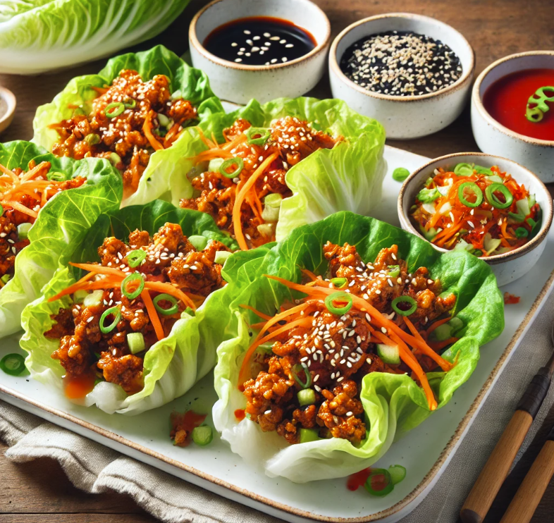 Food4LessCV's tweet image. Here’s a fun and refreshing recipe idea using iceberg lettuce: Crispy Iceberg Lettuce Wraps with Sweet &amp;amp; Spicy Chicken!