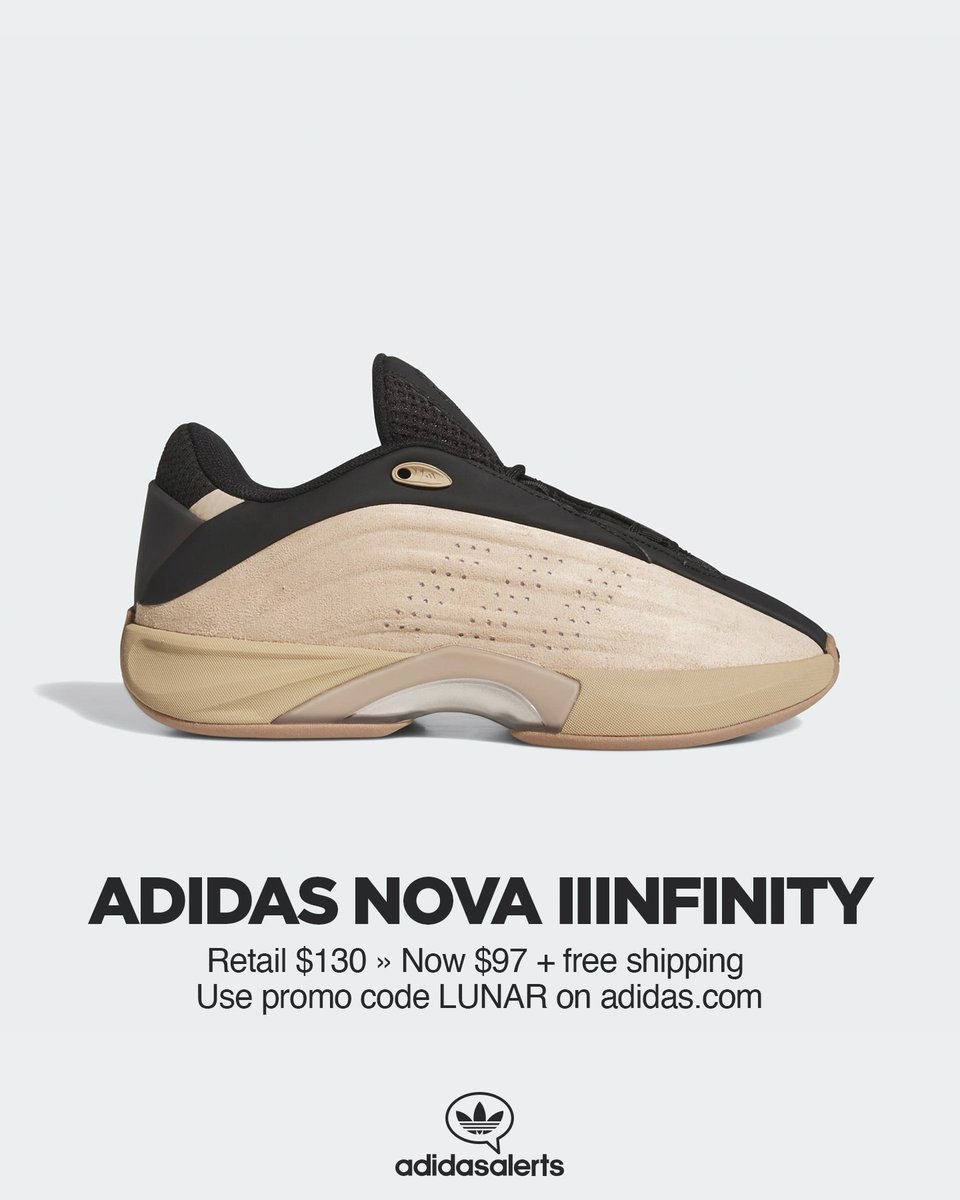 25% OFF on adidas US. adidas Nova IIInfinity Warm Sandstone. Retail $130.  Now $97 + free shipping.  LUNAR  25% off SITEWIDE   https://t.co/hJ8s00nX4e ad