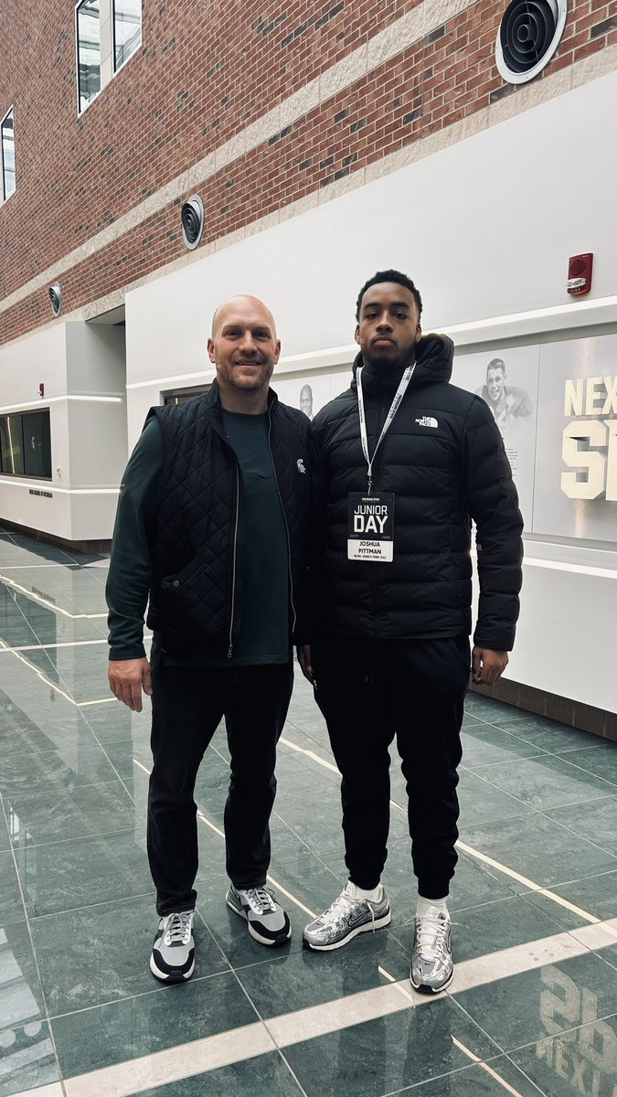 Jos8uaa's tweet photo. Big Thanks to @MSU_Football had awesome time visiting can’t wait to visit again!! @ChadWilt https://t.co/0QCmvjUhOY